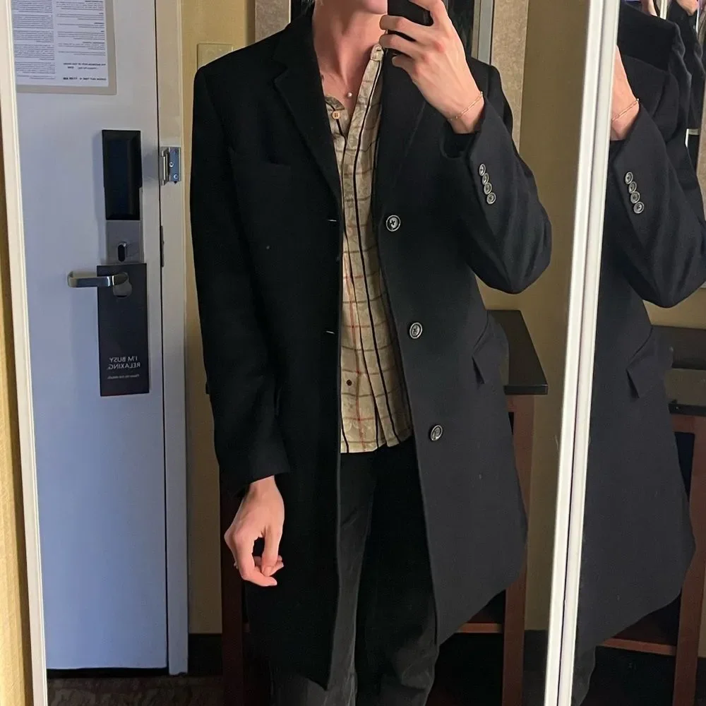 J. Crew Ludlow Wool Cashmere Peacoat Navy